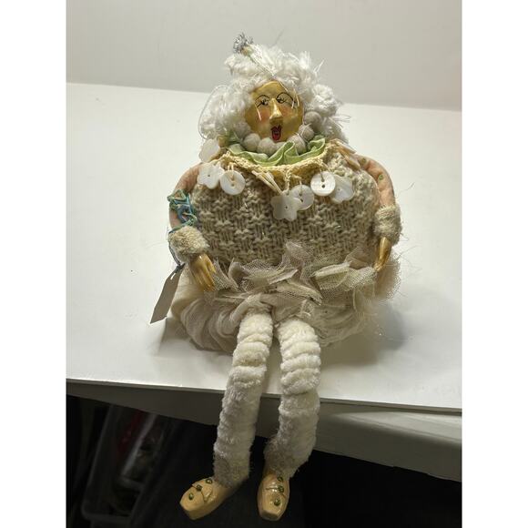 Phyllis Vaughn V Originals Whimsical Art Doll OOAK w Tag Cream Shelf Sitter - Picture 2 of 8